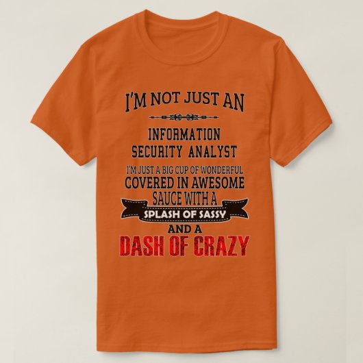 Informationssicherheitsanalyst - Funny Information T-Shirt (Design vorne)