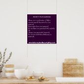 Informationstag-Poster Poster (Küche)