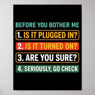 Informationstechnik-Tech _ Lustiger Technischer Vo Poster