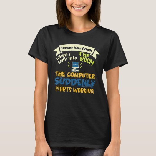 Informationstechnologie Computerprogrammierer Tech T-Shirt (Vorderseite)