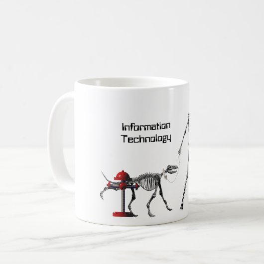 Informationstechnologie Kaffeetasse (Vorderseite Links)
