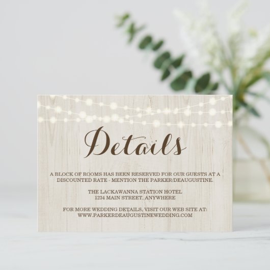 Informationsverschlusskarte Begleitkarte (Stehend Vorderseite)