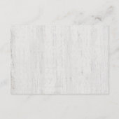 Informationsverschlusskarte | Rustikale Romantik Begleitkarte (Rückseite)