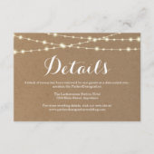 Informationsverschlusskarte | Rustikalkraft Begleitkarte (Vorderseite)