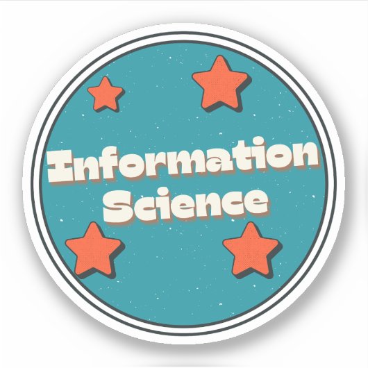 Informationswissenschaft Aufkleber (Vorderseite)