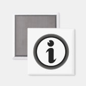 Informationszeichen Magnet (Vorderseite/Rückseite)
