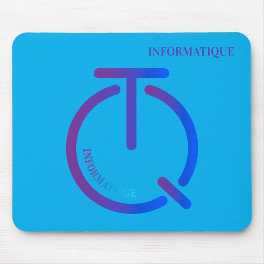 informatique tech logo mousepad (Vorne)