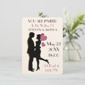 Informell lässig einzigartig und originell einladung (Stehend Vorderseite)