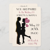 Informell lässig einzigartig und originell einladung (Vorne/Hinten)