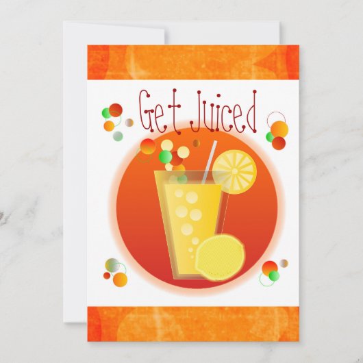 Informelle Cocktail-Party Einladung (Vorderseite)