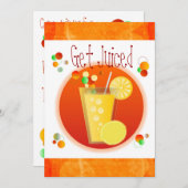 Informelle Cocktail-Party Einladung (Vorne/Hinten)