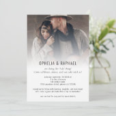 Informelle Foto-Overlay QR-Code-Spaß Hochzeit Einladung (Stehend Vorderseite)