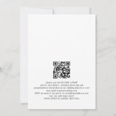 Informelle Foto-Overlay QR-Code-Spaß Hochzeit Einladung (Rückseite)
