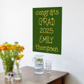 Informelle Glückwunsch Grad Name 2025 Abschluss Gr Foliendrucke (Ablage(Küche))