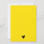 Informelle Hochzeit Moderne Typografie Sunshine ge Einladung (Rückseite)