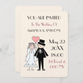 Informelle lässige Einladung (Vorne/Hinten)