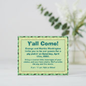 Informelle Party Einladung (Stehend Vorderseite)