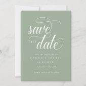 Informelle Schrifttypografie Save The Date (Vorderseite)