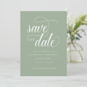 Informelle Schrifttypografie Save The Date (Stehend Vorderseite)
