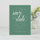 Informelle Schrifttypografie Save The Date (Stehend Vorderseite)