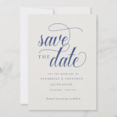 Informelle Schrifttypografie Save The Date (Vorderseite)