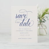Informelle Schrifttypografie Save The Date (Stehend Vorderseite)