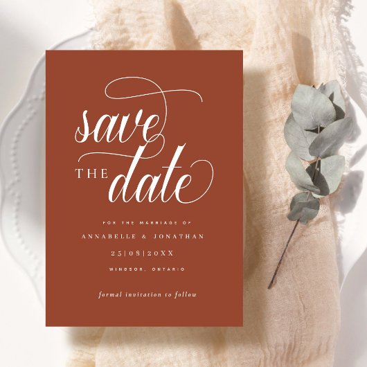Informelle Schrifttypografie Save The Date