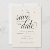 Informelle Schrifttypografie Save The Date (Vorderseite)