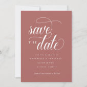 Informelle Schrifttypografie Save The Date (Vorderseite)