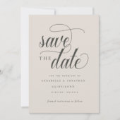 Informelle Schrifttypografie Save The Date (Vorderseite)