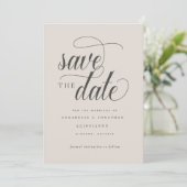 Informelle Schrifttypografie Save The Date (Stehend Vorderseite)