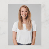 Informelle Typografie Foto Grad Party Einladung (Rückseite)