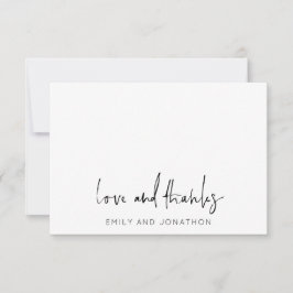 Informeller Skriptname 5 Fotos Hochzeit Liebe Dank Mitteilungskarte