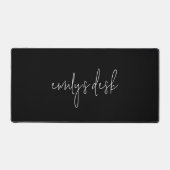 Informeller Skriptname Schlicht Black Schreibtischunterlage (Vorderseite)