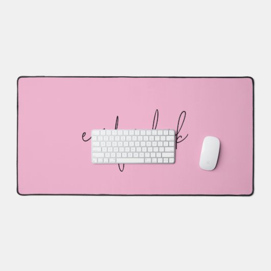 Informeller Skriptname Schlicht rosa Schreibtischunterlage (Tastatur & Maus)