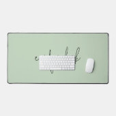 Informeller Skriptname Schlicht Sage Green Schreibtischunterlage (Tastatur & Maus)