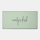 Informeller Skriptname Schlicht Sage Green Schreibtischunterlage (Vorderseite)