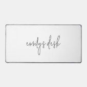 Informeller Skriptname Schlicht weiß Schreibtischunterlage (Vorderseite)