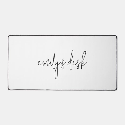 Informeller Skriptname Schlicht weiß Schreibtischunterlage (Vorderseite)