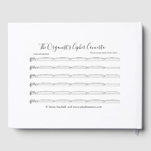 Informelles Gästebuch für Organisten (Rückseite)