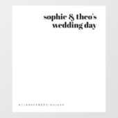 Informelles Minimalistisch | Hintergrund des Retro Fensteraufkleber (Blatt)