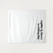 Informelles Minimalistisch | Hintergrund des Retro Wandteppich (Vorderseite (Horizontal))