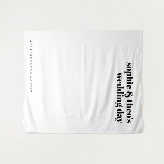 Informelles Minimalistisch | Hintergrund des Retro Wandteppich (Vorderseite (Horizontal))