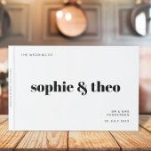 Informelles Minimalistisch | Moderne Retro-Lässige Gästebuch