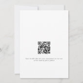 Informelles Script Foto QR Code Hochzeit Vielen Da Karte (Rückseite)