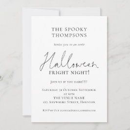 Informelles Script Spooky Halloween-Party Einladung