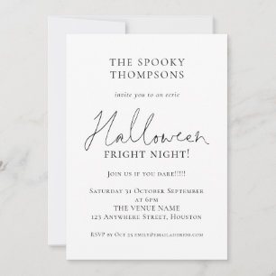 Informelles Script Spooky Halloween-Party Einladung