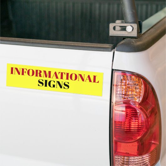 INFORMIERENDES ZEICHEN-Zeichen/sticker/MAGNET Autoaufkleber (Auf Lkw)