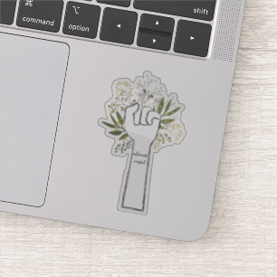 Informierte Zustimmungs-Faust Aufkleber