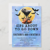 Infos zum Martini-Halloween-Party Einladung (Vorderseite)